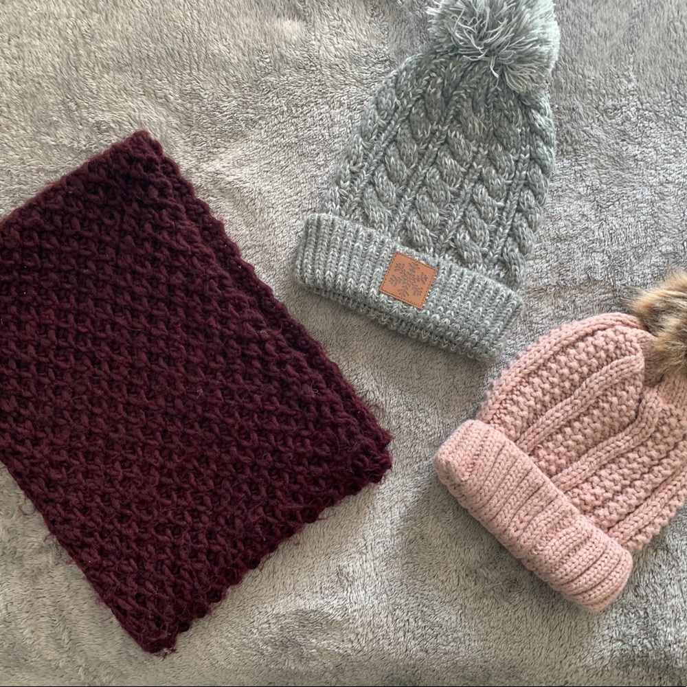 Winter Bundle! Infinity Scarf & Hats